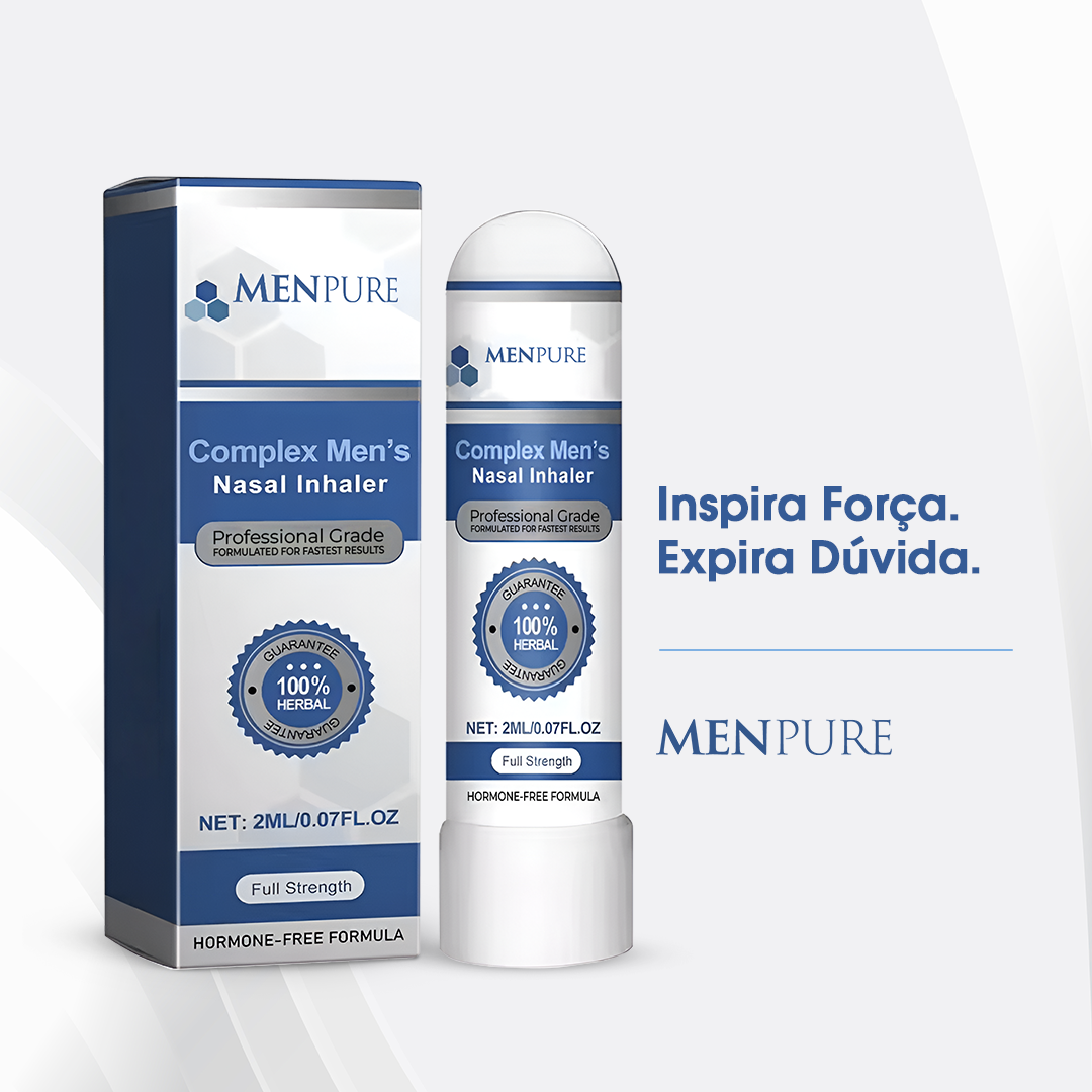 Menpure Complex Inalador Nasal Masculino | Erecções instantâneas e resistência duradoura, sem comprimidos!